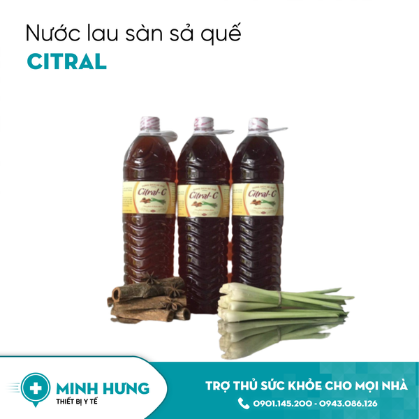 Nước lau sàn Citral C hương Sả Quế (1000ml)