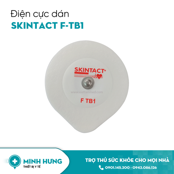 Điện cực dán người lớn dùng 1 lần trong đo điện tim Skintact F-TB1 (g/30m)