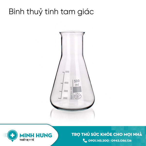 Bình thủy tinh tam giác 500ml
