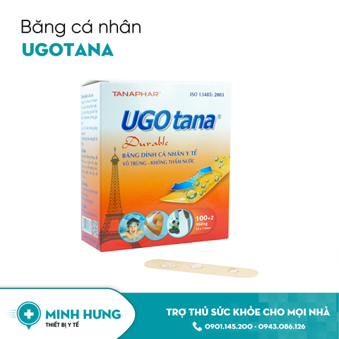 Băng dính cá nhân y tế UGOTANA hộp 102 miếng