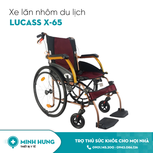 Xe Lăn Du Lịch Hợp Kim Nhôm Lucass X-65