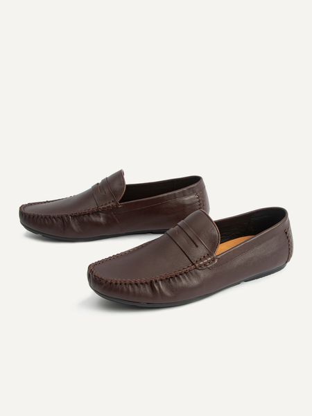 Giày lười nam da trơn đai ngang - qa16322