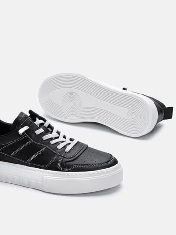 Đen##Giày thể thao nam Mulgati Leather Sneaker - F23305