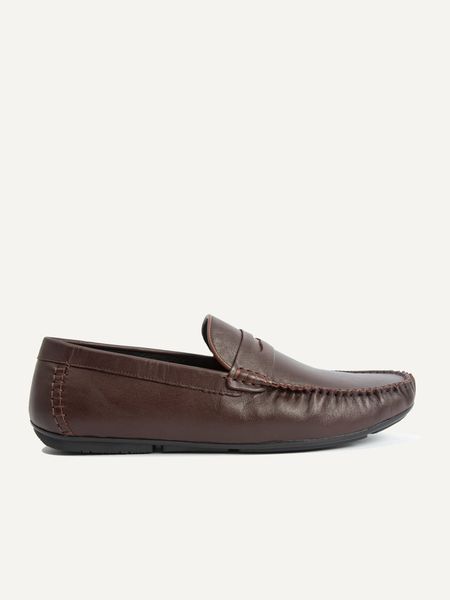 Giày lười nam da trơn đai ngang - qa16322