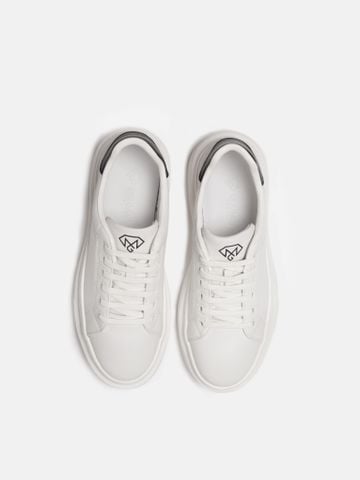 Trắng##Giày thể thao nam Mulgati Leather Sneaker 3225-11