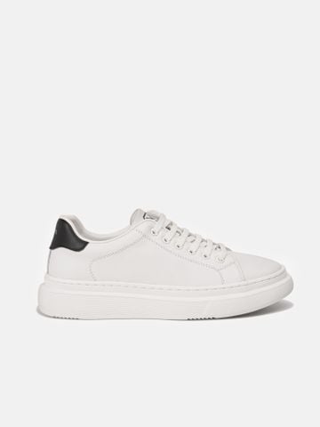 Trắng##Giày thể thao nam Mulgati Leather Sneaker 3225-11