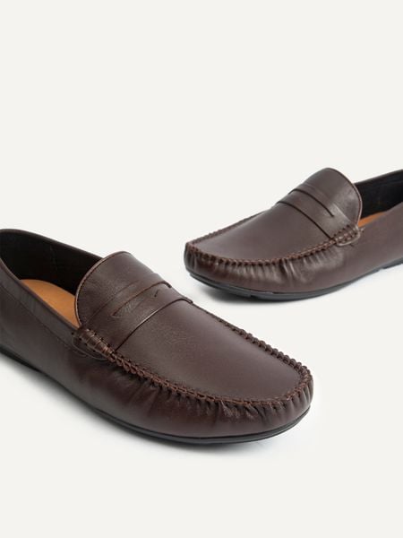 Giày lười nam da trơn đai ngang - qa16322