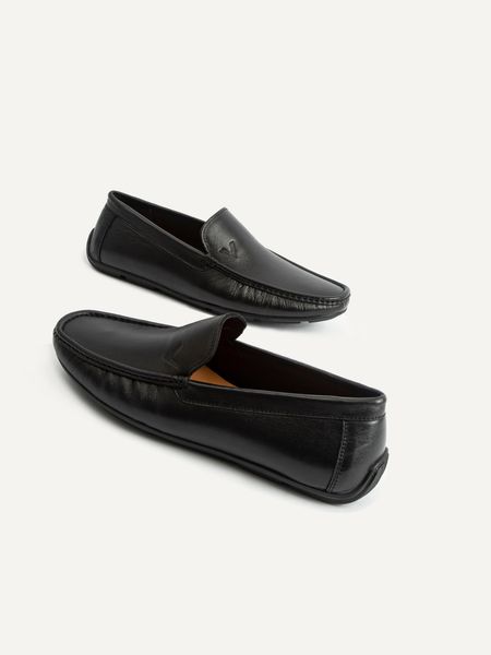 Giày lười nam da trơn đế cao su - 8752