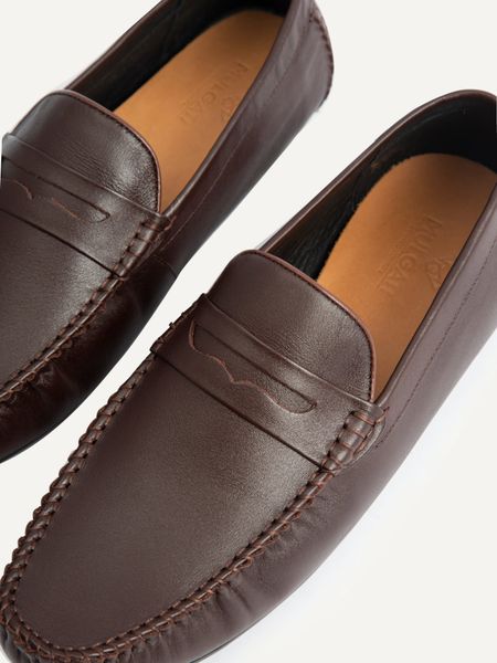 Giày lười nam da trơn đai ngang - qa16322