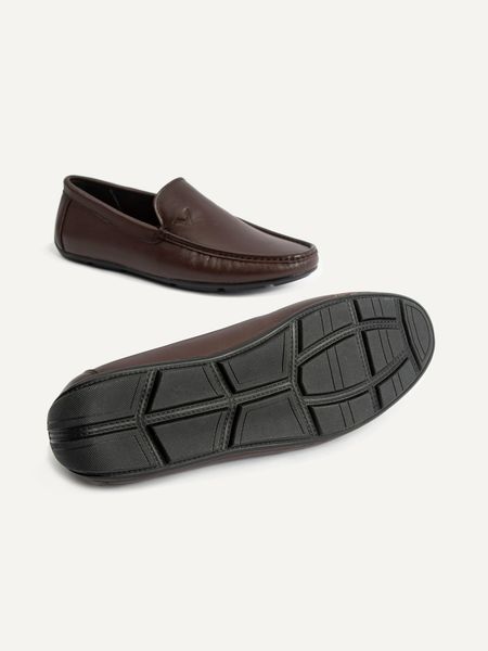 Giày lười nam da trơn đế cao su - 8752