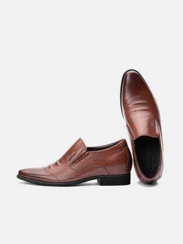 Nâu##Giày đế cao nam Basic Loafer  - NG230-72