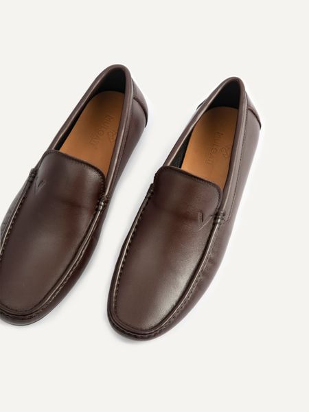 Giày lười nam da trơn đế cao su - 8752
