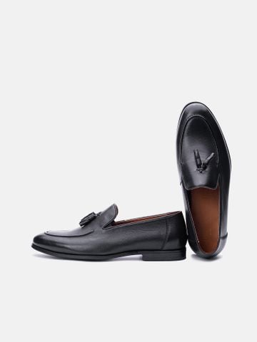 Đen##Giày lười nam Mulgati Tasseled Loafer - f228a