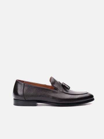 Nâu##Giày lười nam Mulgati Tasseled Loafer - f228a