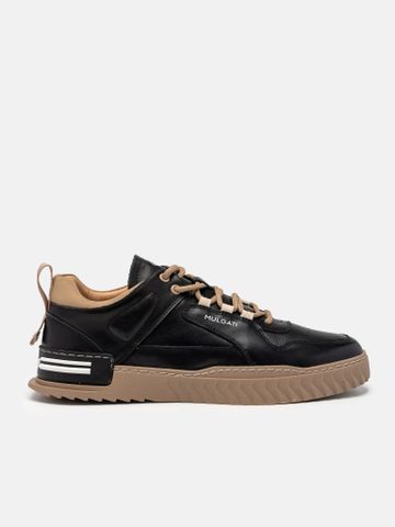 Đen##Giày thể thao nam Mulgati Leather Sneaker - 22603