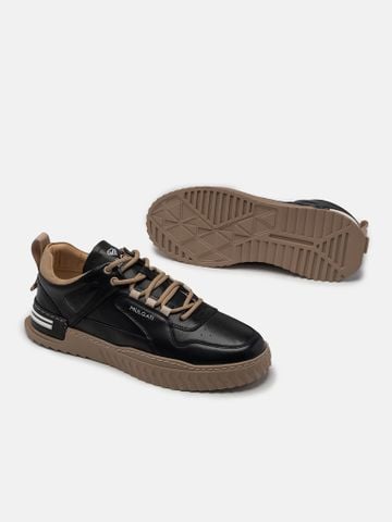 Đen##Giày thể thao nam Mulgati Leather Sneaker - 22603