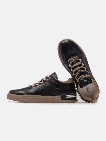Đen##Giày thể thao nam Mulgati Leather Sneaker - 22603