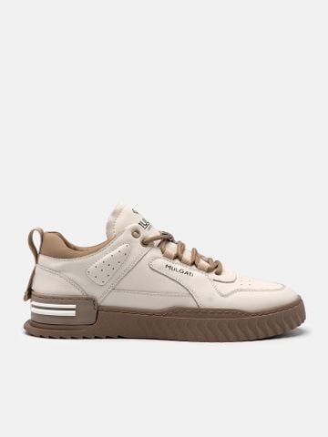 Trắng##Giày thể thao nam Mulgati Leather Sneaker - 22603