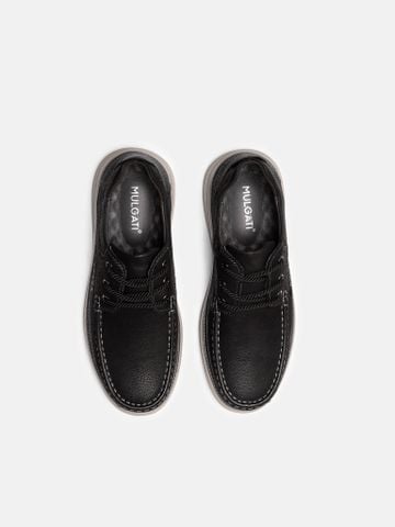 Đen##Giày thể thao nam Mulgati Boat Shoes - 203128