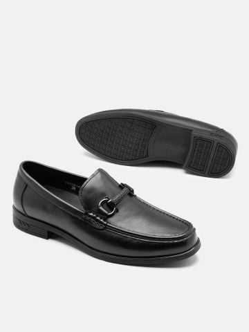 Đen##Giày lười nam Mulgati Horsebit Loafer - YB2581