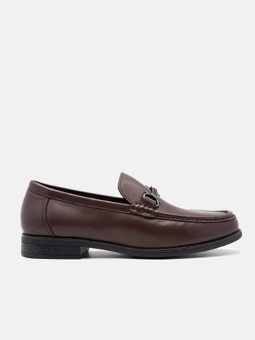 Nâu##Giày lười nam Mulgati Horsebit Loafer - YB2581