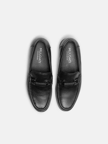 Đen##Giày lười nam Mulgati Horsebit Loafer - YB2581