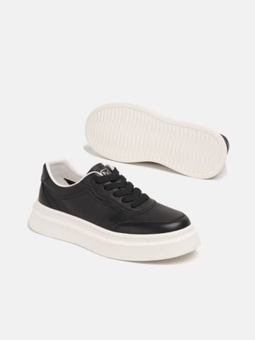 Đen##Giày thể thao nam Mulgati Leather Sneaker B116