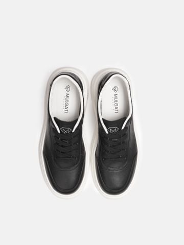 Đen##Giày thể thao nam Mulgati Leather Sneaker B116