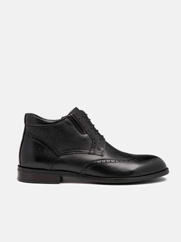 Đen##Giày cao cổ nam Mulgati Wingtip Boots - YS971X