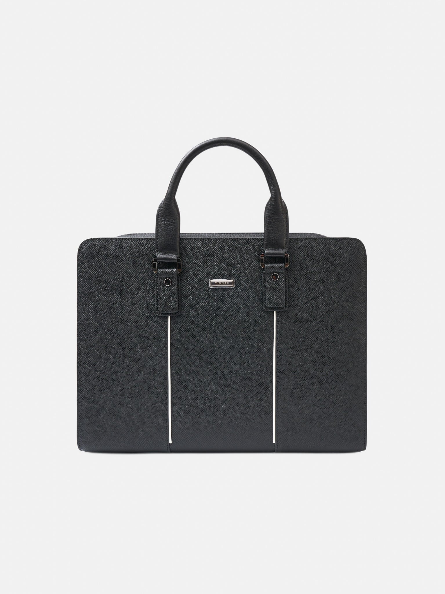 Đen##Cặp da nam Mulgati Briefcase 5082