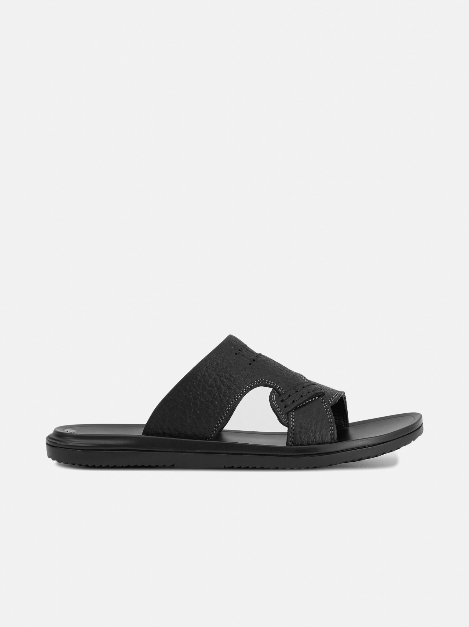 Đen##Dép da nam Mulgati - LS1696