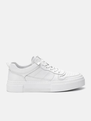 Trắng##Giày thể thao nam Mulgati Leather Sneaker - F23305