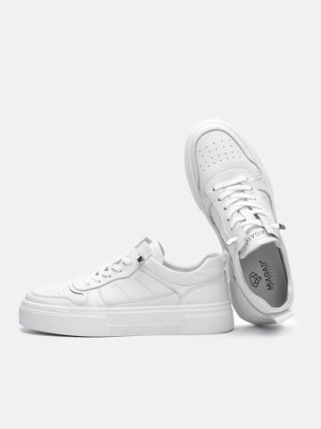 Trắng##Giày thể thao nam Mulgati Leather Sneaker - F23305