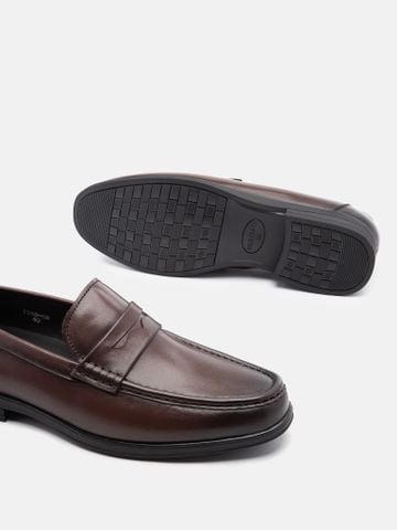 Nâu##Giày lười nam Mulgati Penny Loafer - F268-6