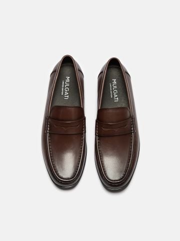 Nâu##Giày lười nam Mulgati Penny Loafer - F268-6