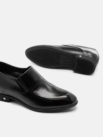 Đen##Giày đế cao nam Basic Loafer - NGW018
