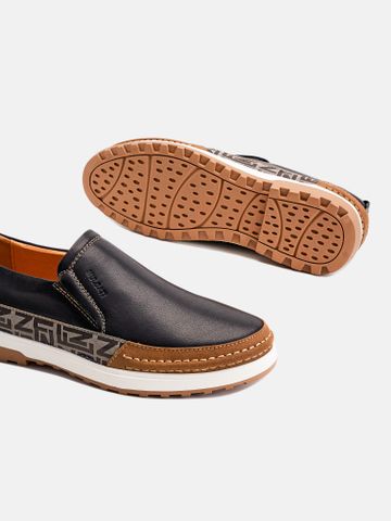 Đen##Giày thể thao nam Mulgati Slip on - 3303-3