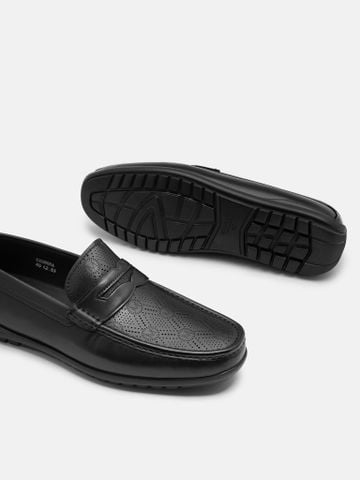 Đen##Giày lười da Mulgati Moccasin - DZ0855A