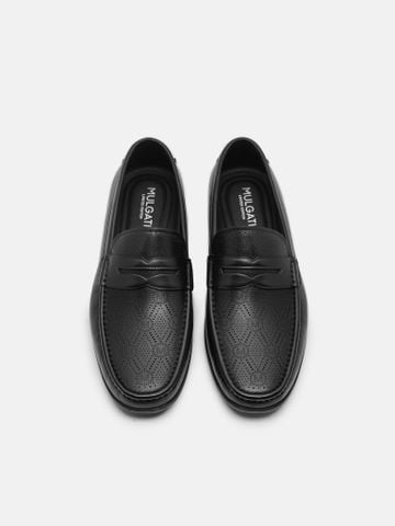 Đen##Giày lười da Mulgati Moccasin - DZ0855A