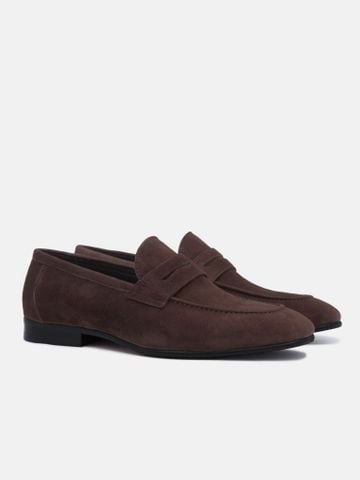 Nâu##Giày lười da nam Mulgati J1217A
