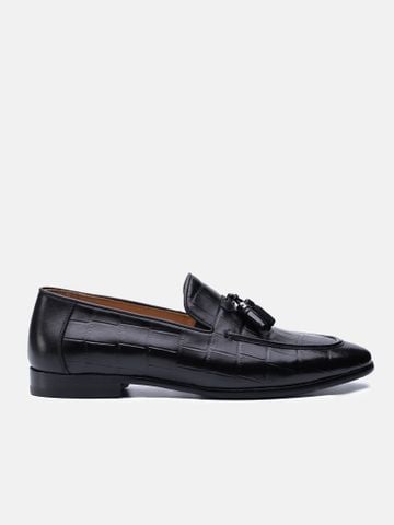 Đen##Giày lười nam Mulgati Tasseled Loafer - 31079-70