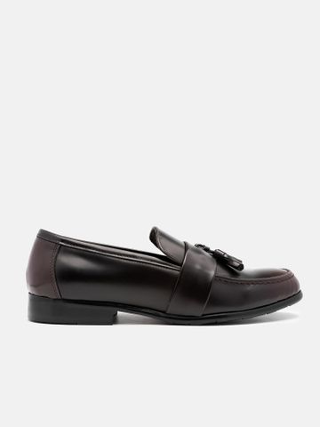 Nâu đen##Giày lười nam Mulgati Tassel Loafer - 6917