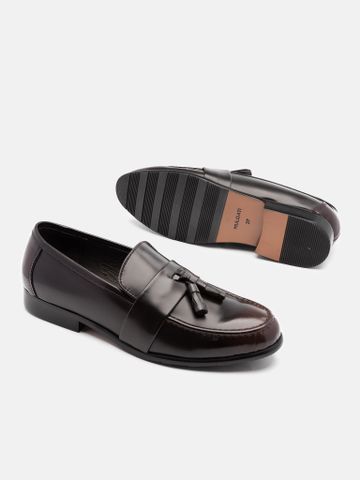 Nâu đen##Giày lười nam Mulgati Tassel Loafer - 6917