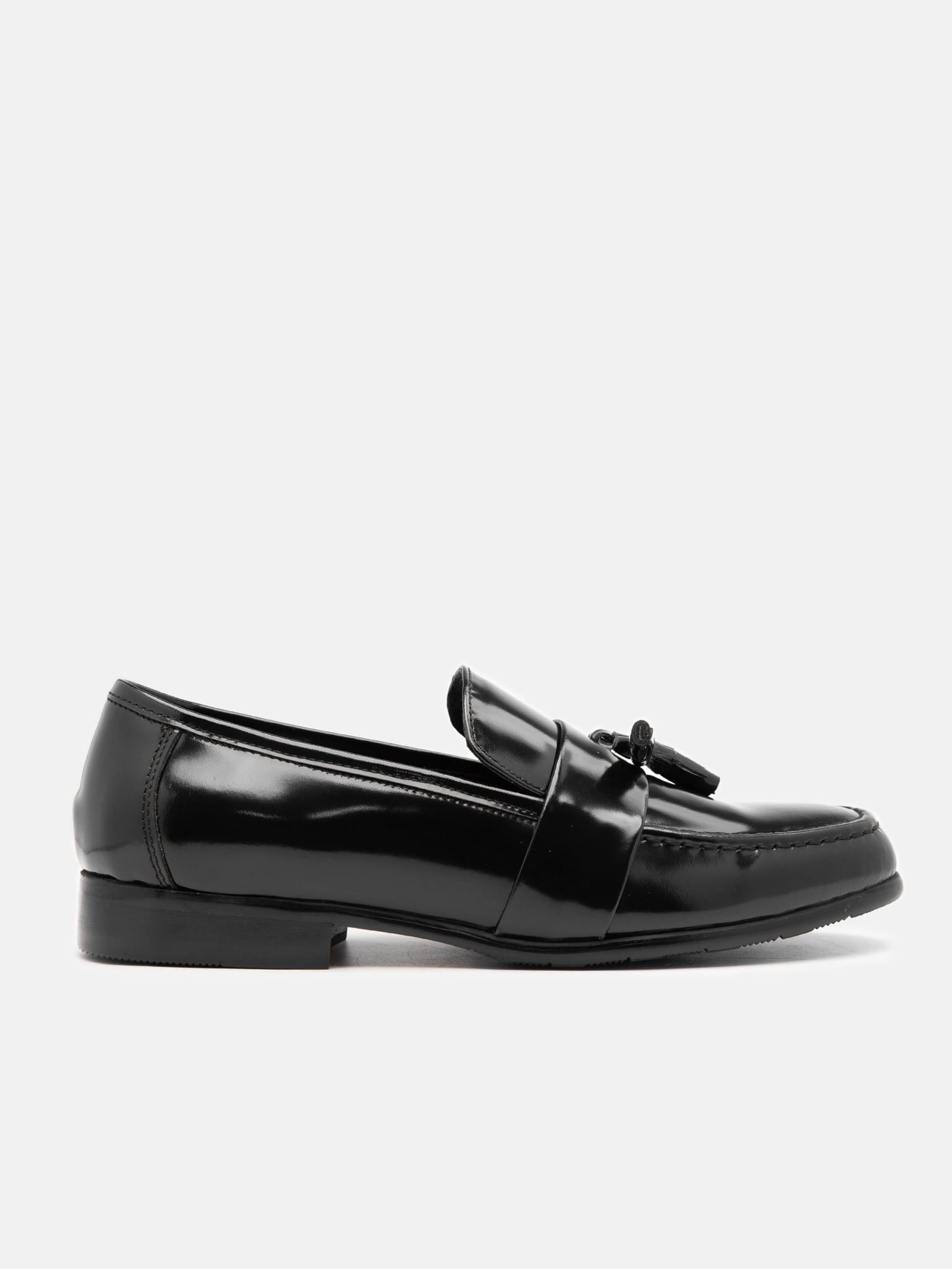 Đen bóng##Giày lười nam Mulgati Tassel Loafer - 6917