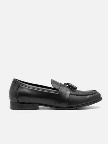 Đen##Giày lười nam Mulgati Tassel Loafer - 6917