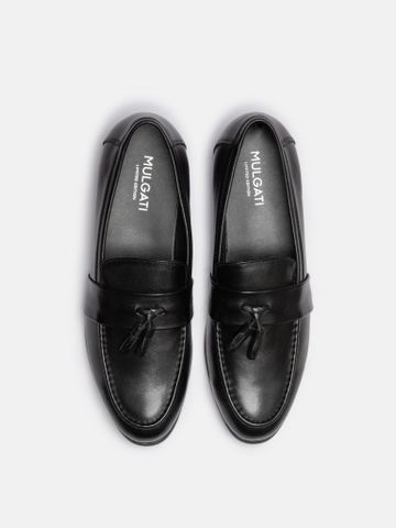 Đen##Giày lười nam Mulgati Tassel Loafer - 6917