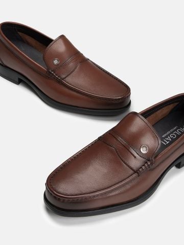 Nâu##Giày lười nam Mulgati Penny Loafer - A22098