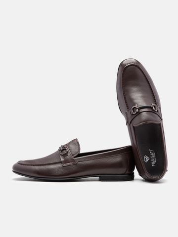 Nâu##Giày lười nam Mulgati Horsebit Loafer - F662-A17