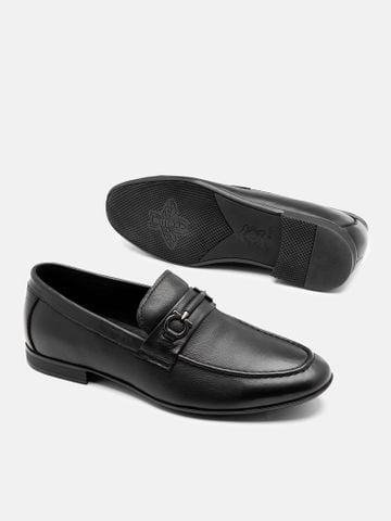 Đen##Giày lười nam Mulgati Horsebit Loafer - F662-A17