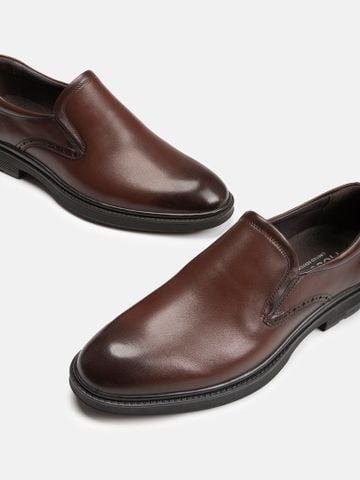 Nâu##Giày lười nam Mulgati Basic Loafer - FA09029